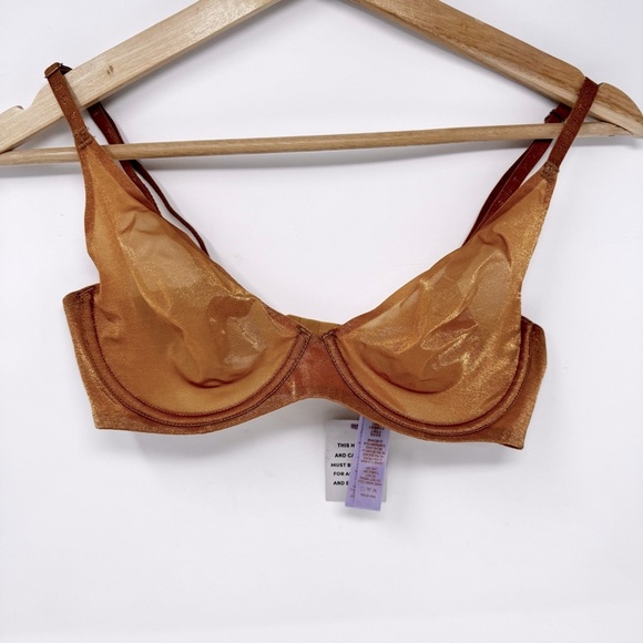 NWT SavageXFenty Glissenette sheer Unlined bra 34C - Picture 1 of 7
